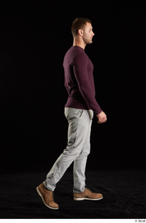 Anatoly  1 brown shoes dressed grey trousers side view…